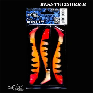 Shad RELAX Kopyto, 12.5cm, Tiger, Cod culoare: 123, 3buc/pac