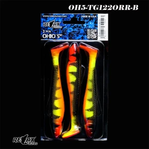 Shad RELAX Ohio Tiger, 12.5cm, Cod culoare: 122, 3buc/pac