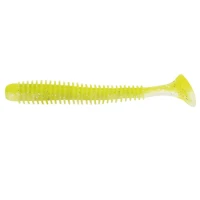 Shad Rapture Ribbed Slim Shady 7.5 Cm Chartreuse Ghost 12 Buc