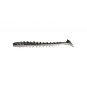 Shad Rapture Ribbed Slim Shady 8.75cm 10buc/plic Black Silver