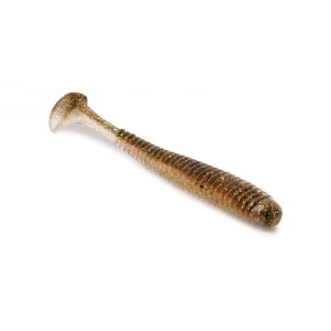 Shad Rapture Ribbed Slim Shady 8.75cm 10buc/plic Golden Shiner