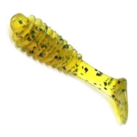 Shad Reins Bubbling Shad, Motor Oil Pepper 5cm, 12buc/plic Shad Reins Bubbling Shad, Motor Oil Pepper 5cm, 12buc/plic