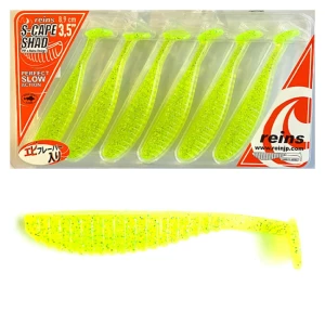 Shad Reins S Cape, Chart Silver Glitter, 8.9cm, 6buc/plic Shad Reins S Cape, Chart Silver Glitter, 8.9cm, 6buc/plic