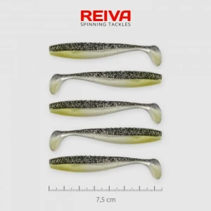 Shad Reiva Flat Minnow Negru-Argintiu Sclipici 7.5cm 5buc/plic Shad Reiva Flat Minnow Negru-Argintiu Sclipici 7.5cm 5buc/plic