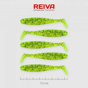 Shad Reiva Flat Minnow Verde Sclipici 7.5cm 5buc/plic Shad Reiva Flat Minnow Verde Sclipici 7.5cm 5buc/plic