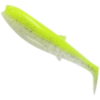 Shad Savage Gear Cannibal Shad, Fluo Yellow Glow, 8cm, 5g,  5buc/pac