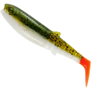 Shad SAVAGE GEAR Cannibal Shad, Olive Hot Orange, 10cm, 9g,  5buc/pac