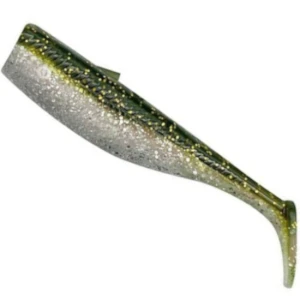 Shad SAVAGE GEAR Minnow Weedless Tail, Green Silver, 8cm, 6g,  5buc/pac