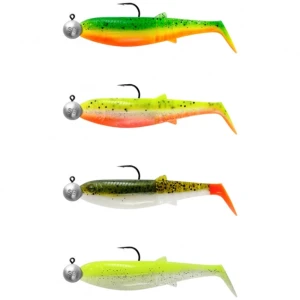Shad Savage Gear Cannibal, Darkwater Mix, 8cm, 5g + 7.5g, Nr.2/0, 4buc/pac