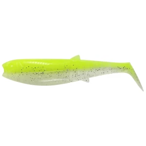 Shad Savage Gear Cannibal, Flou Yellow Glow, 8cm, 5g, 5buc/pac