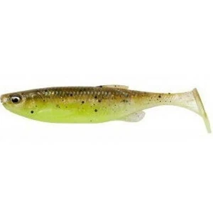 Shad Savage Gear Fat Minnow T-tail, Green Pearl Yellow, 7.5cm, 5g, 5buc/pac