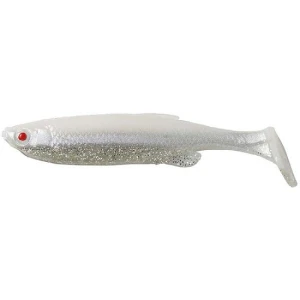 Shad Savage Gear Fat Minnow T-tail, White Silver, 7.5cm, 4buc/plic