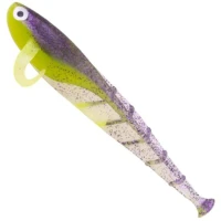 Shad Zeck Quappie, Purple Chartreuse, 7.3g, 12cm, 3buc/pac