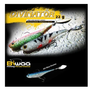 Spinnertail Biwaa Divinator Medium Blue Chrome 18cm 35g