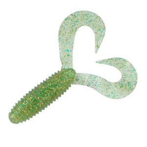 Twister Spro Grub 2 Cozi 8,5 Cm Smoke Green Glow 6 Buc