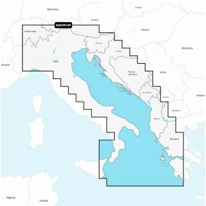Harta Nautica NAVIONICS Navionics+ Regular NAEU014R Italia si Marea Adriatica, microSD/SD