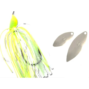 Spinerbait Colmic Flatter 1/2oz 14gr Chartreuse/white