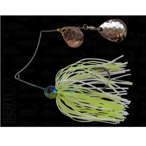 Spinnerbait Bertilure Cu Doua Palete Shallow Killer Colorado Model Colorado Culoare White - Chartreuse 7 Gr.