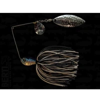 Spinnerbait Bertilure Cu Doua Palete SPINNERBAIT CU SKIRT  COLORADO Model SALCIE Culoare ALB - NEGRU 14 gr.