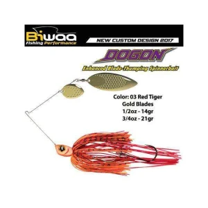 Spinnerbait Biwaa Dogon 21g Red Tiger-gold Blades