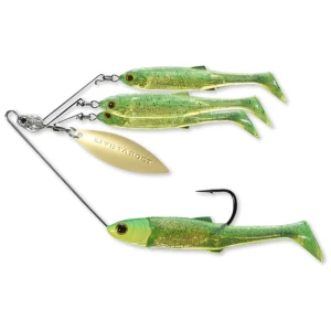 Spinnerbait Live Target Baitball Spinner Rig, Medium, 856 Lime Chart / Gold, 11g Spinnerbait Live Target Baitball Spinner Rig, Medium, 856 Lime Chart / Gold, 11g