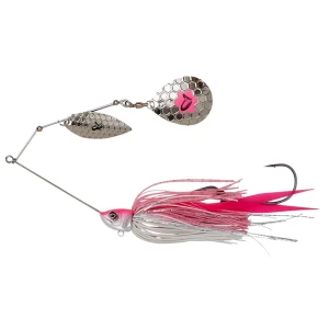 Spinnerbait SAVAGE GEAR Da Bush, Sinking, Pink Silver, 14cm, 21g, 1buc/pac Spinnerbait SAVAGE GEAR Da Bush, Sinking, Pink Silver, 14cm, 21g, 1buc/pac