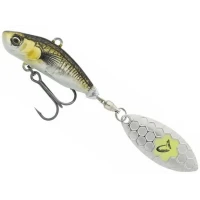 Spinnertail SAVAGE GEAR Sticklebait Tail Spin Sinking, Green Silver Ayu, 7.3cm, 13g, 1buc/pac