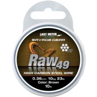 Fir Struna Savage Gear RAW 49 Uncoated Brown 10m 0.45mm 16kg Fir Struna Savage Gear RAW 49 Uncoated Brown 10m 0.45mm 16kg
