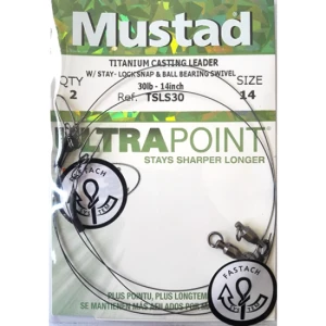 Struna Mustad Titanium 35,5cm/13,6kg.2buc/plic