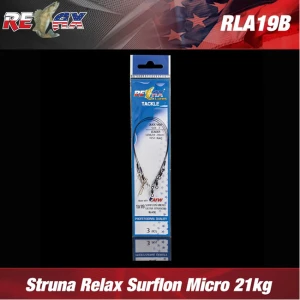 STRUNA RELAX SURFLON MICRO ULTRA BLACK 3buc/plic 21kg 30cm STRUNA RELAX SURFLON MICRO ULTRA BLACK 3buc/plic 21kg 30cm