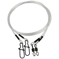 Struna DAM Effzett L Mono Spin Leader, 55cm, Nr.4, 27Kg, 2buc/pac