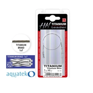 Struna Dragon Leader HM Titanium Braid 1x7 AquatekO 30cm / 7kg Struna Dragon Leader HM Titanium Braid 1x7 AquatekO 30cm / 7kg