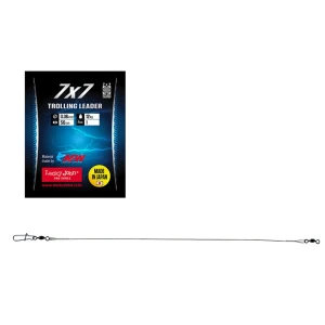 Struna Lucky John Trolling 7x7 50cm 12kg Cupru  1 Buc/plic