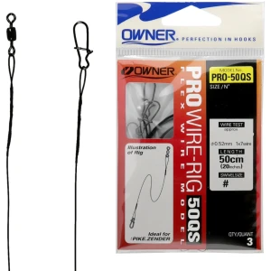 Struna Owner Titan Pro Wire Rig 50qs ,no.12, 6.8kg, 50cm, 3buc/plic