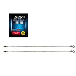 Strune Lucky John Micro Jig 1x19 (no-knot Fast Snap) 25cm 2.8kg Cupru  2 Buc/plic