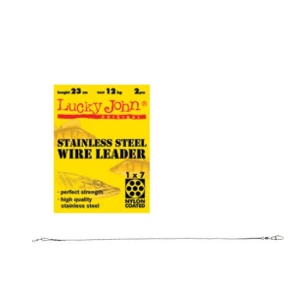 Strune Lucky John Ssw 1x7 Steel Leaders 23cm 12kg Verde  2 Buc/plic