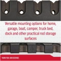 Suport de Perete pentru Lansete Berkley Horizontal BRMH6 Rod Rack Suport de Perete pentru Lansete Berkley Horizontal BRMH6 Rod Rack
