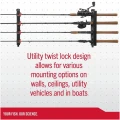 Suport de Perete pentru Lansete Berkley Twist Lock Utility 4 Rod Rack