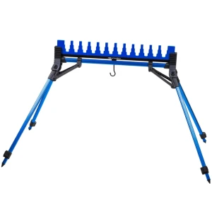 Suport Lansete Garbolino Kit Silver Base 12 Posturi, 4 Picioare Xxl 70-100cm, Anti Vant