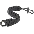 Bratara de Supravietuire 6m din Paracord Negru Bushmen