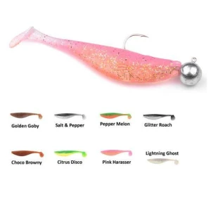 Shad Spro Booby Trap 9cm, culoare Salt Pepper  Shad Spro Booby Trap 9cm, culoare Salt Pepper
