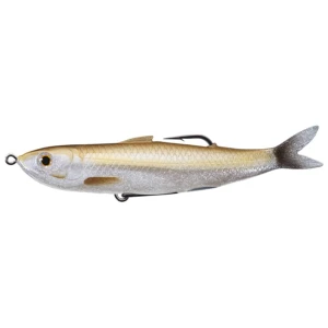 Swimbait Live Target Hollow Body Shiner Walking Bait, Amber / Silver Flake, 11.5cm, 14g