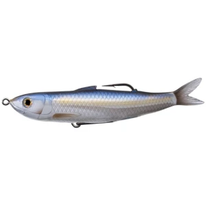 Swimbait Live Target Hollow Body Shiner Walking Bait, Metallic Blue Shiner, 11.5cm, 14g