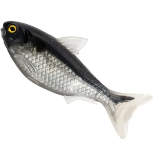 Swimbait Live Target Shad Unrigged, Black / Silver, 14cm, 14g, 2buc/pac