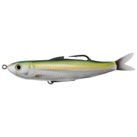 Swimbait Live Target Hollow Body Shiner Walking Bait, Metallic Lemon Lime, 11.5cm, 14g