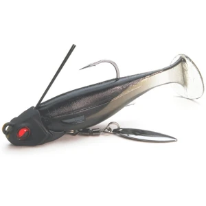 Swimbait Raid Head Swimmer Libero, 001 Sikkoku, 104g, 2buc/pac