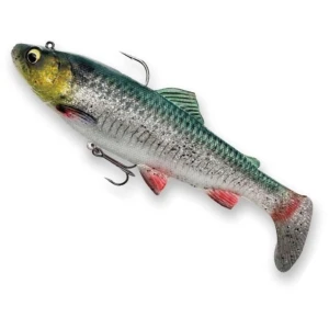 Swimbait Savage Gear 4d Trout Rattleshad, Green Silver, 80g, 17cm, 1buc/pac