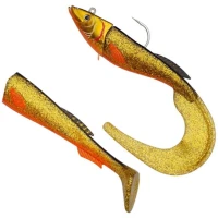 Twister Berkley Power Herring, Gold Motoroil, 18cm, 180g, 1buc/pac