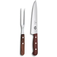  Set Cutit si furculita Victorinox Carving Set, processed maple, 2 pieces, gift box 5.1050.2G
