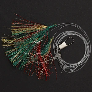 Taparina DAM Searig 3 Mackrel Mixed Sparkel Nr.2/0, 100cm/10cm, 0.55/0.45mm, 5buc/pac Taparina DAM Searig 3 Mackrel Mixed Sparkel Nr.2/0, 100cm/10cm, 0.55/0.45mm, 5buc/pac